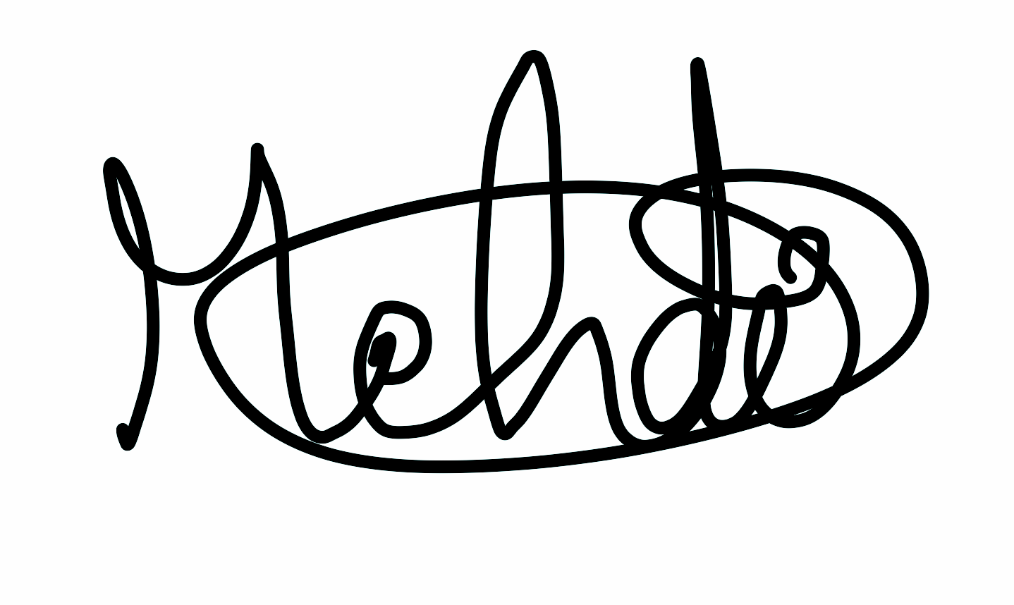 Mehdi's signature
